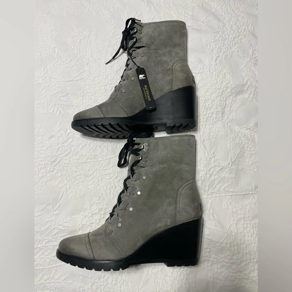 NWOB Sorel Womens After Hours Lace Up Boots Size 10
